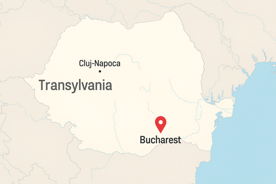 Map of Bucharest